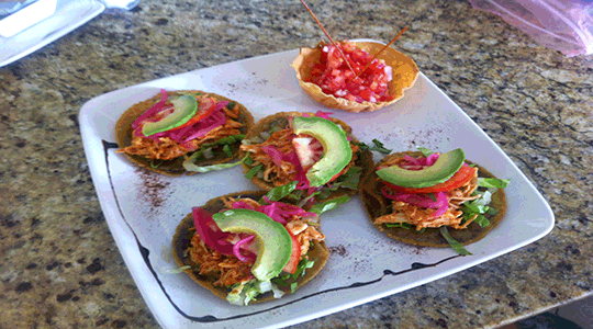 Panuchos, a regional speciality of the Yucatan peninsula, Mexico