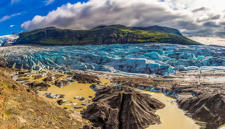 Vatnajokull Glaciers and Mountains in Iceland