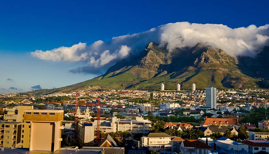 Table mountain in south africa 