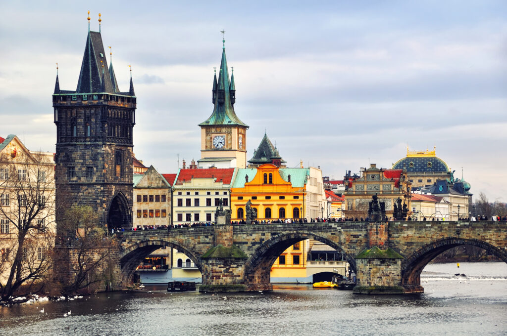 Charles Bridge in Prague, Czech Republic, Europe