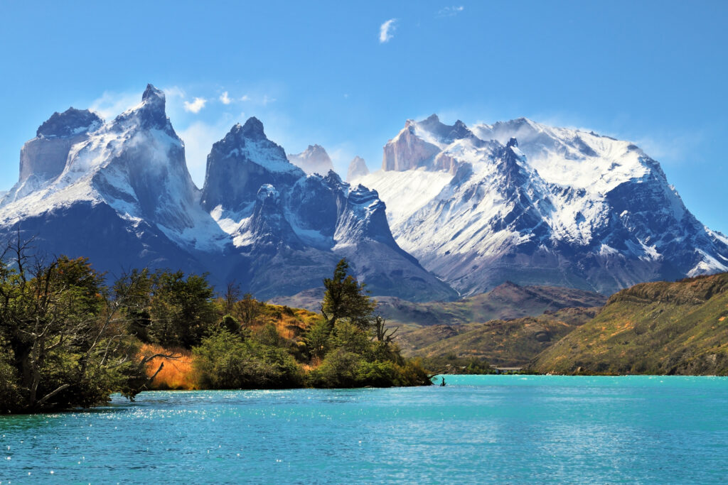 Lake Pehoe, Los Kuernos National Park, Patagonia, South America