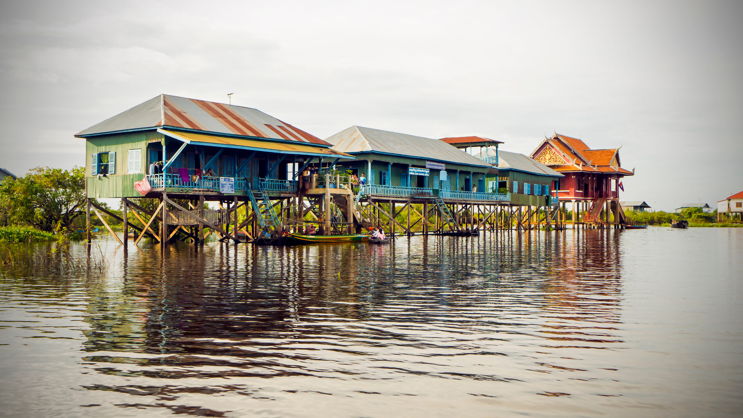 Tonle sap lake, floating village (Siem Reap Province, Cambodia