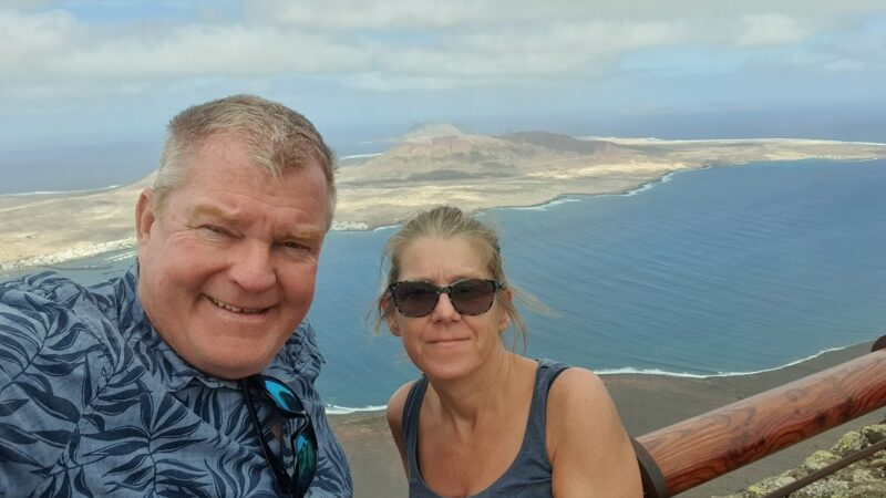 Lanzarote Canary Islands Spain Mirador Del Rio Matt and Tanya