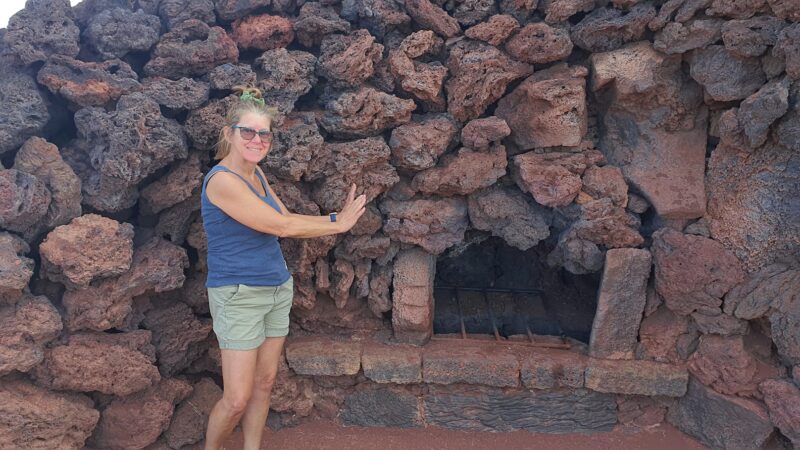 Lanzarote Canary Islands Spain Timanfaya NP Hot Volcanic Hole