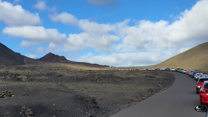 Lanzarote Canary Islands Spain Timanfaya NP queue